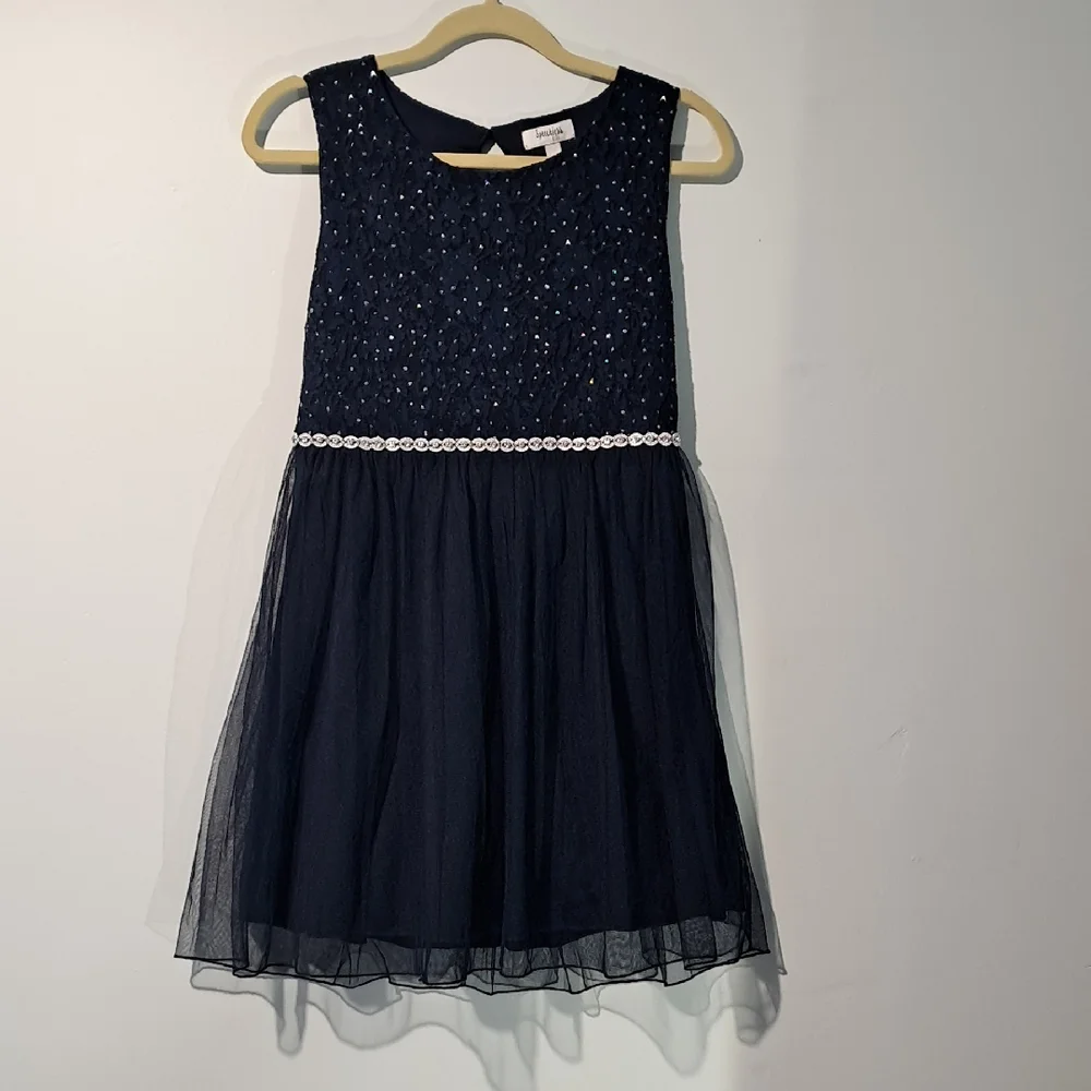 Speechless Kids Dress.‎ Size 14.5. Navy.